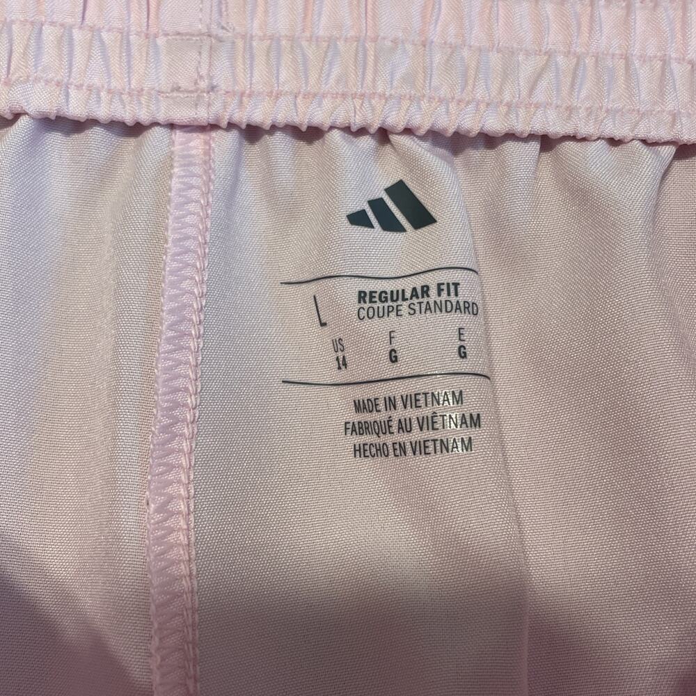 Adidas Girls Regular Fit Athletic Shorts Pink Size L 14 Athletic Shorts - Picture 5 of 8
